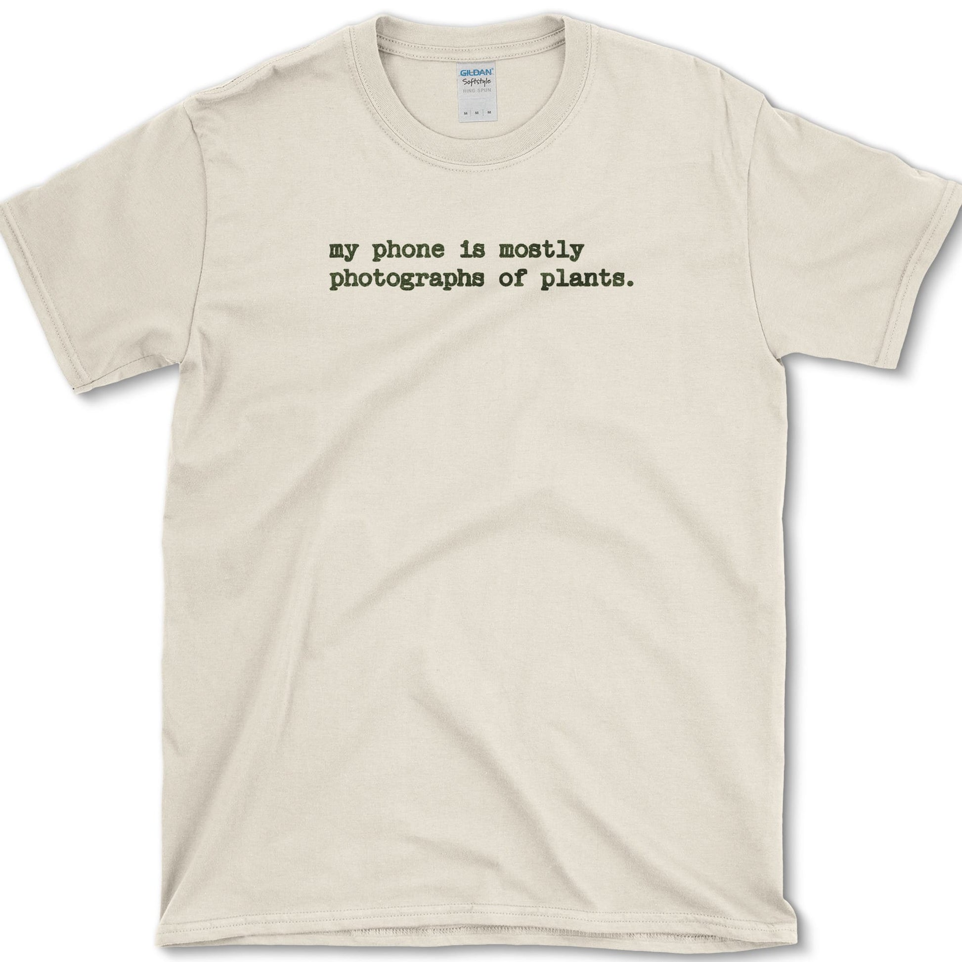 Plant Photographs T-Shirt design featuring houseplant artwork on a t-shirt
