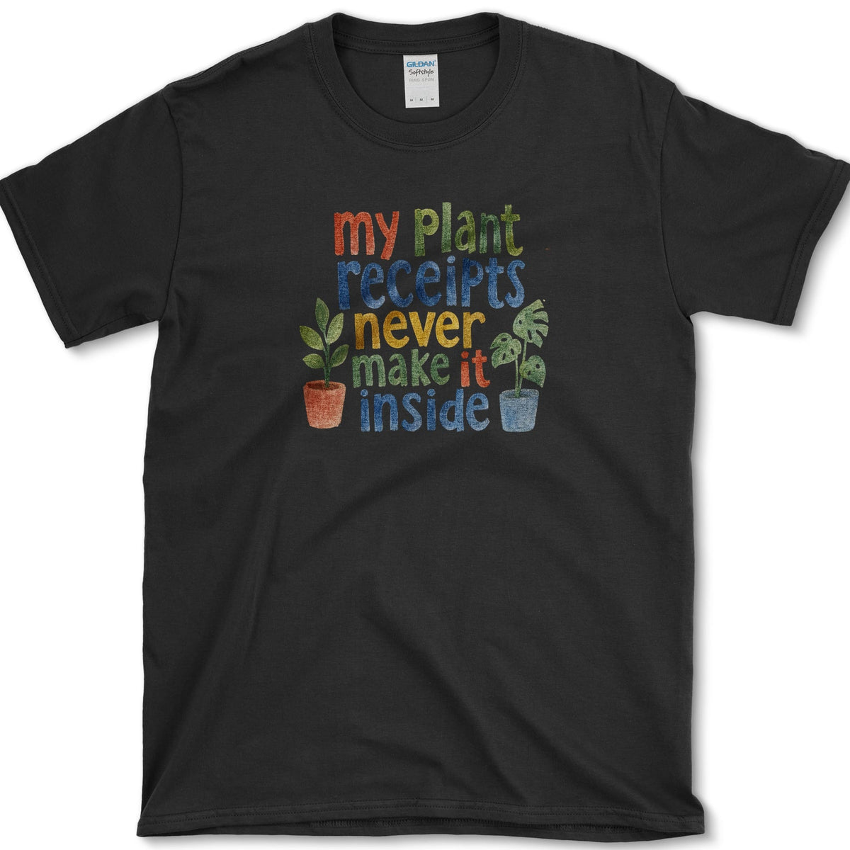 Plant Receipts T-Shirt Black / S Essential Tees