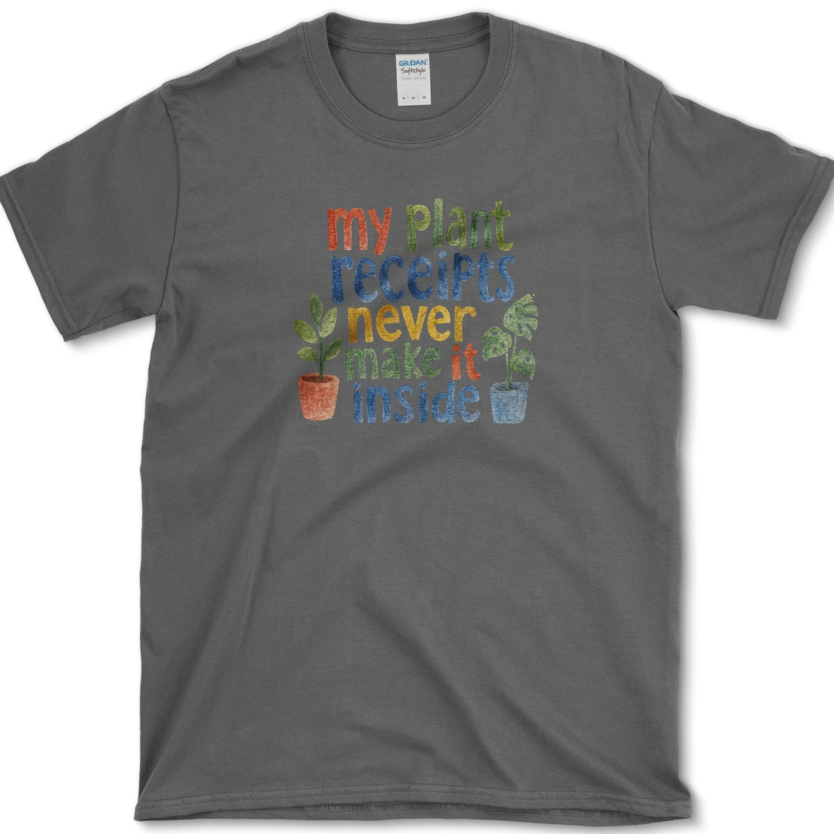 Plant Receipts T-Shirt Dark Heather / S Essential Tees