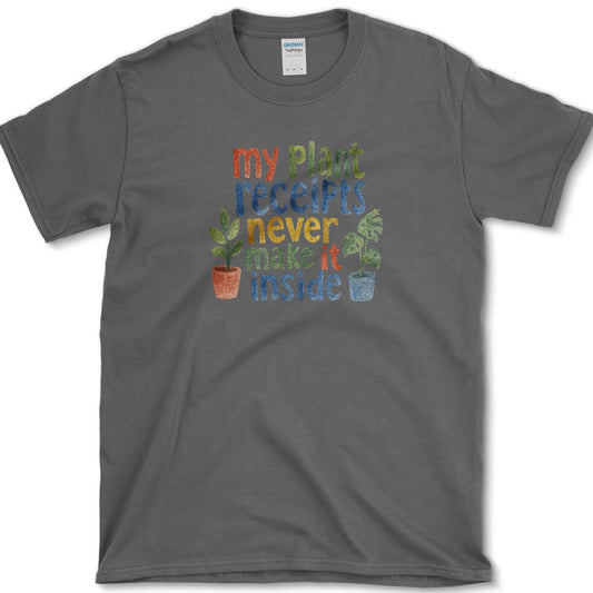 Plant Receipts T-Shirt Dark Heather / S Essential Tees