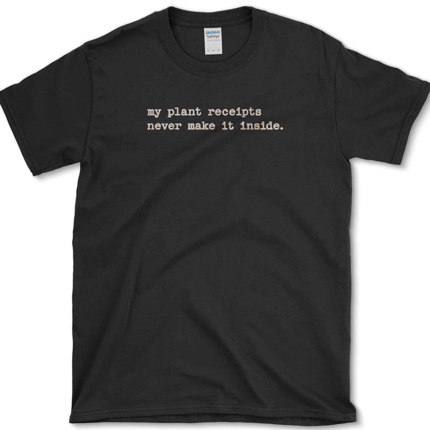 Plant Receipts T-Shirt design featuring houseplant artwork on a t-shirt
