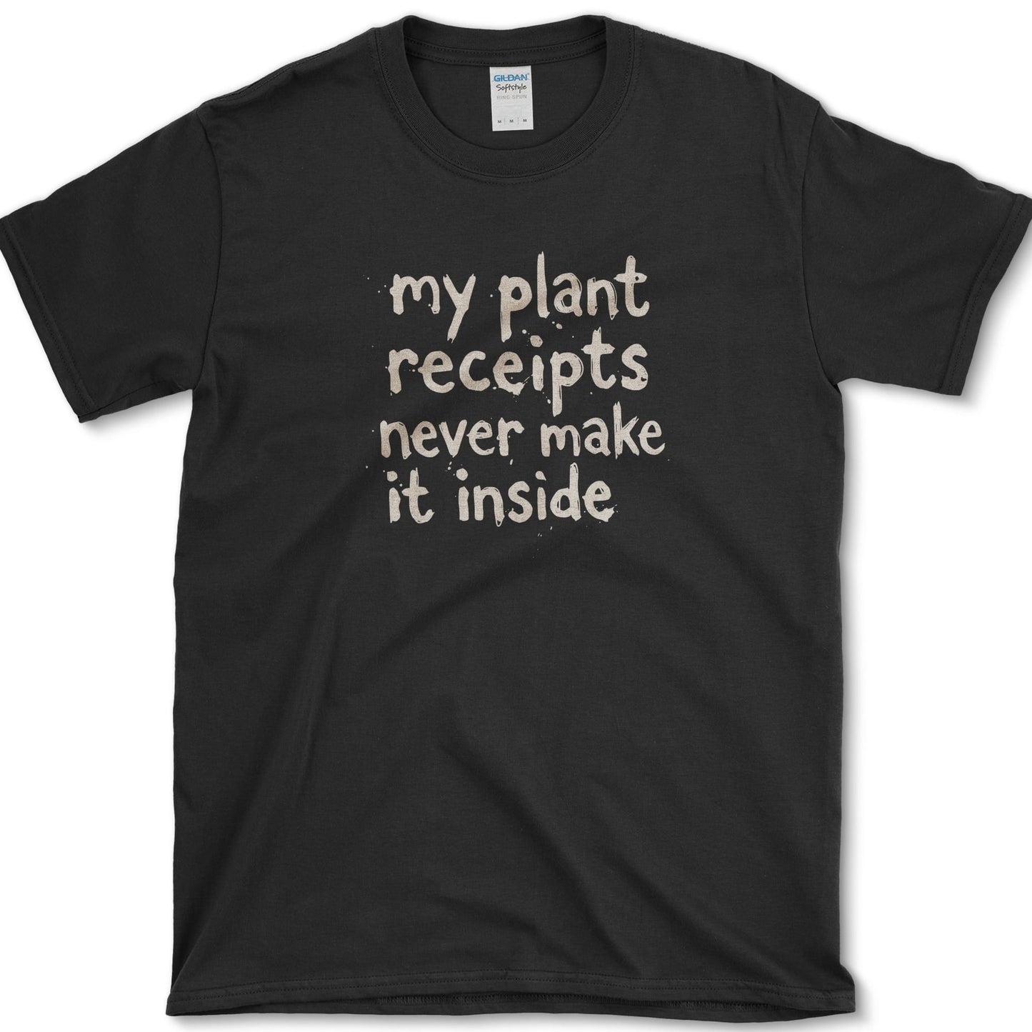 Plant Receipts design featuring plant parent artwork on a t-shirt