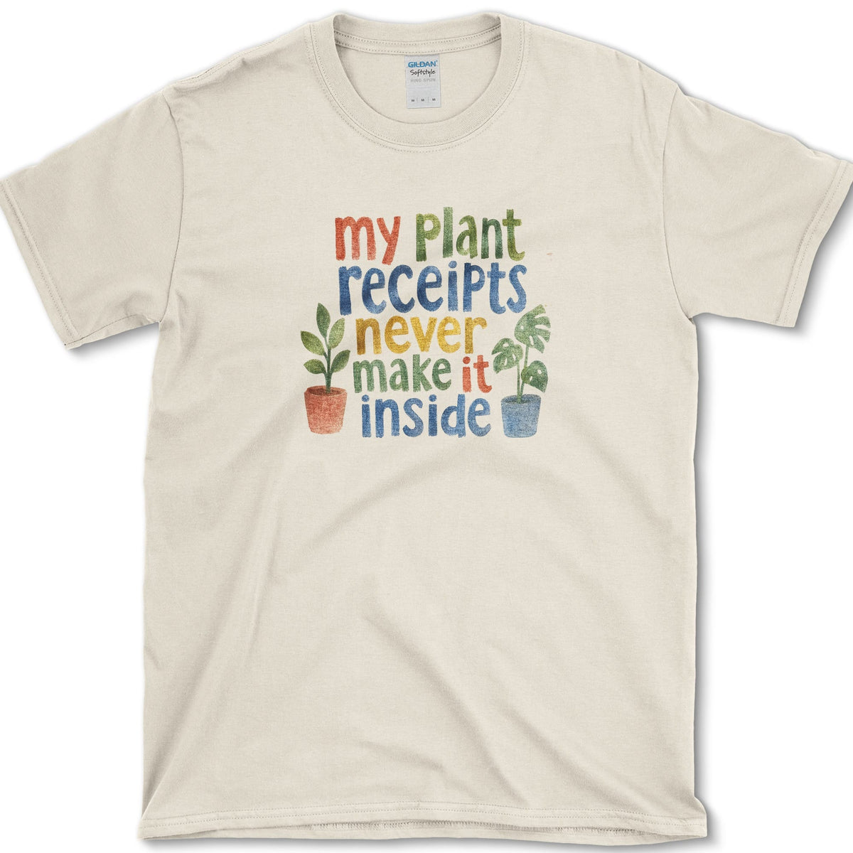 Plant Receipts T-Shirt Natural / S Essential Tees