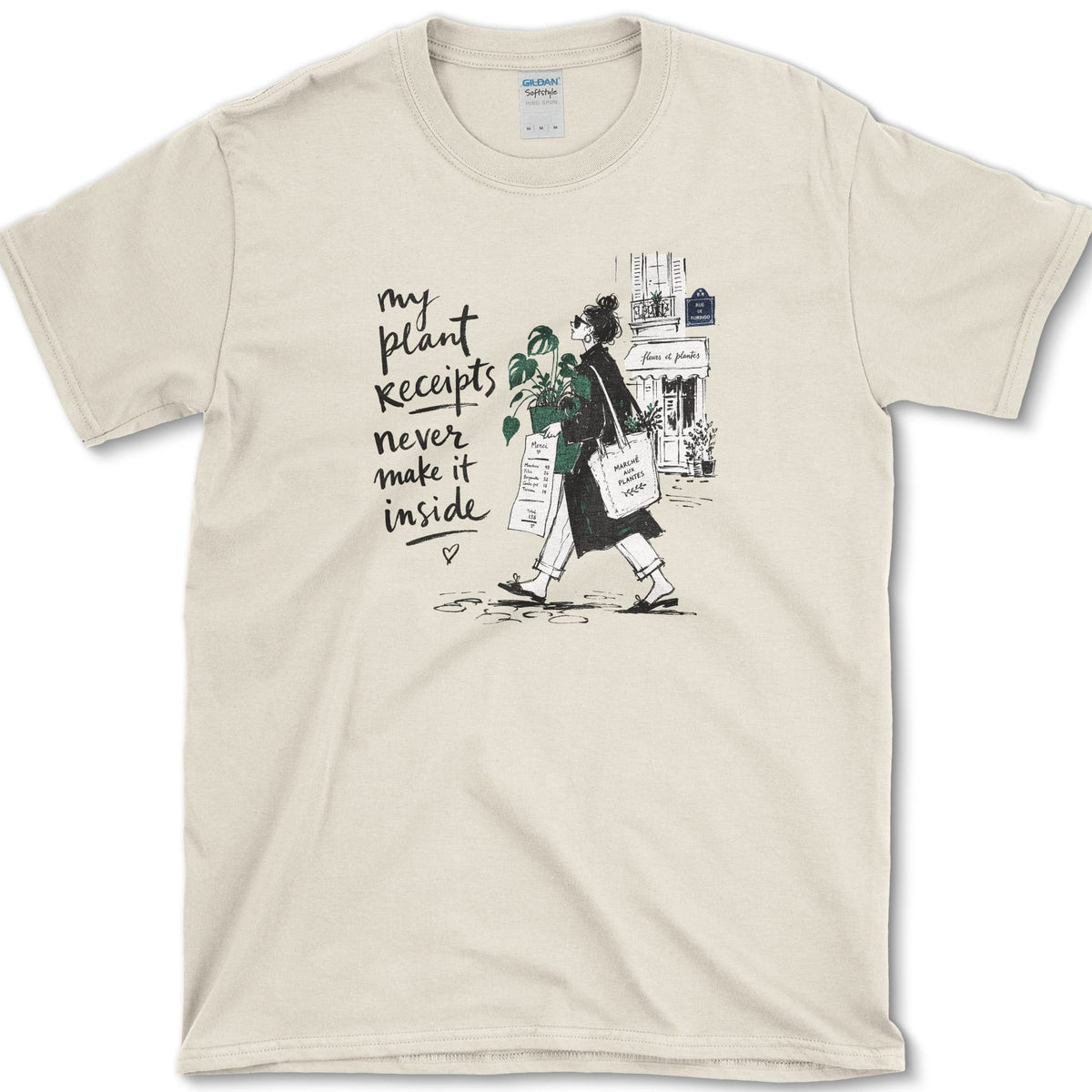 Plant Receipts T-Shirt Natural / S Essential Tees