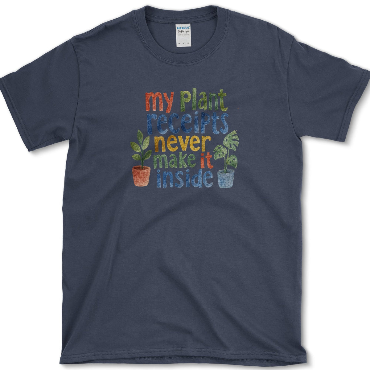 Plant Receipts T-Shirt Navy / S Essential Tees