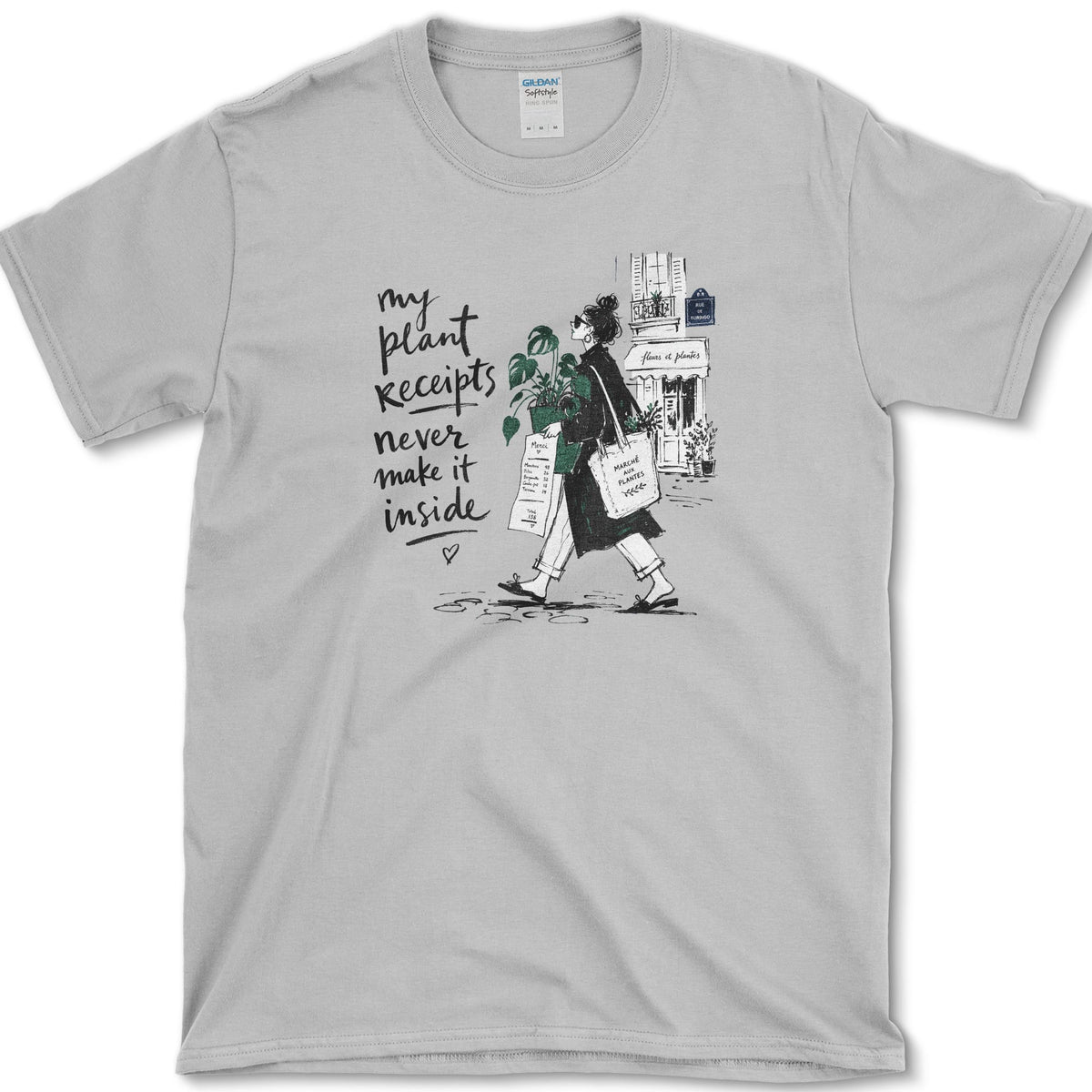 Plant Receipts T-Shirt Sport Grey / S Essential Tees