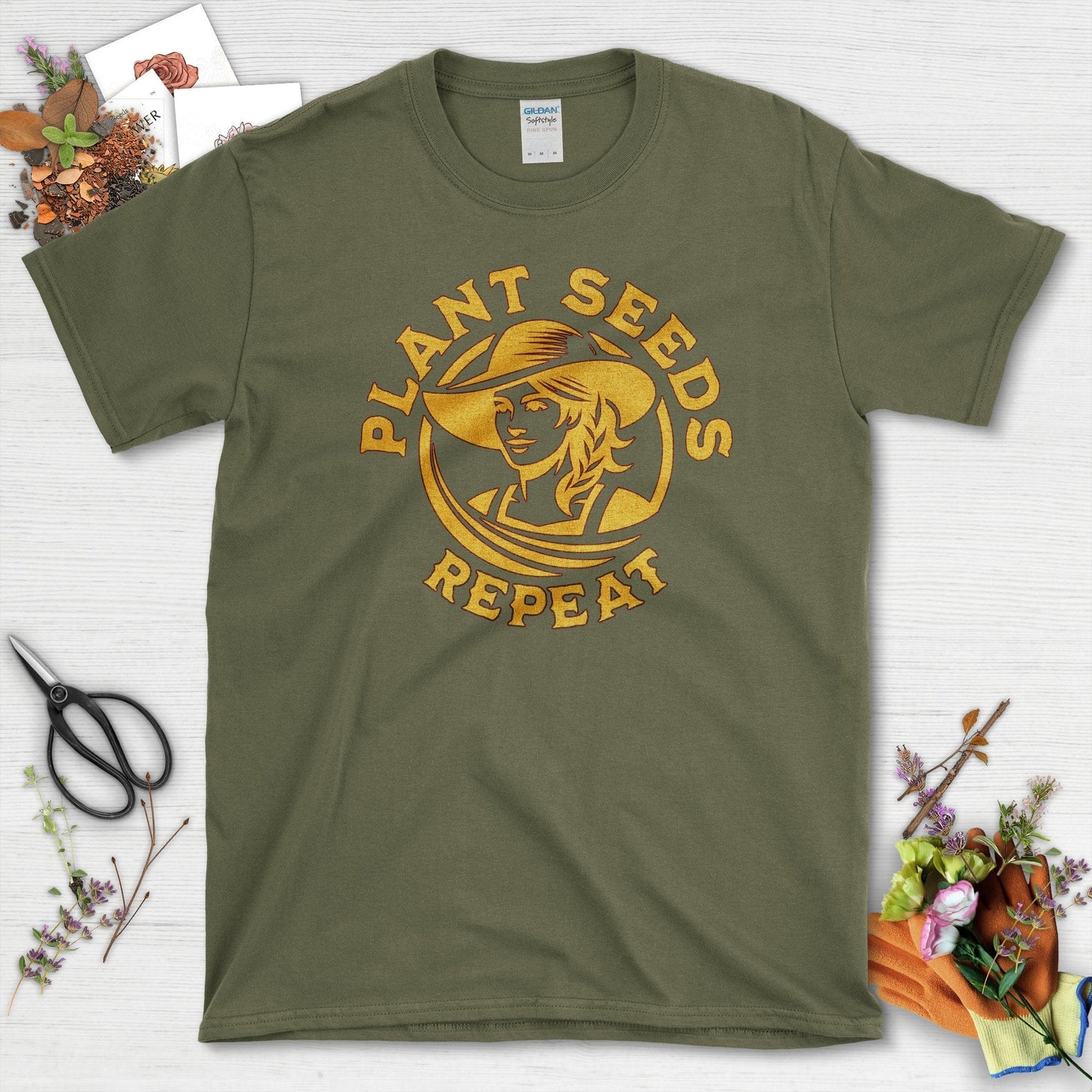 Plant Seeds T-Shirt Military Green / S T-Shirt