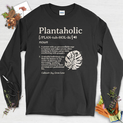 Plantaholic Definition Long Sleeve Black / S T-Shirt