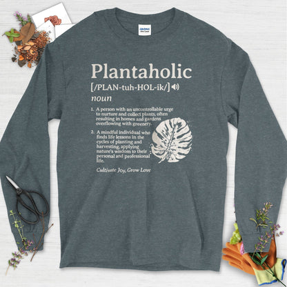 Plantaholic Definition Long Sleeve Dark Heather / S T-Shirt