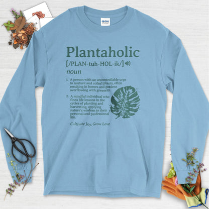 Plantaholic Definition Long Sleeve Light Blue / S T-Shirt