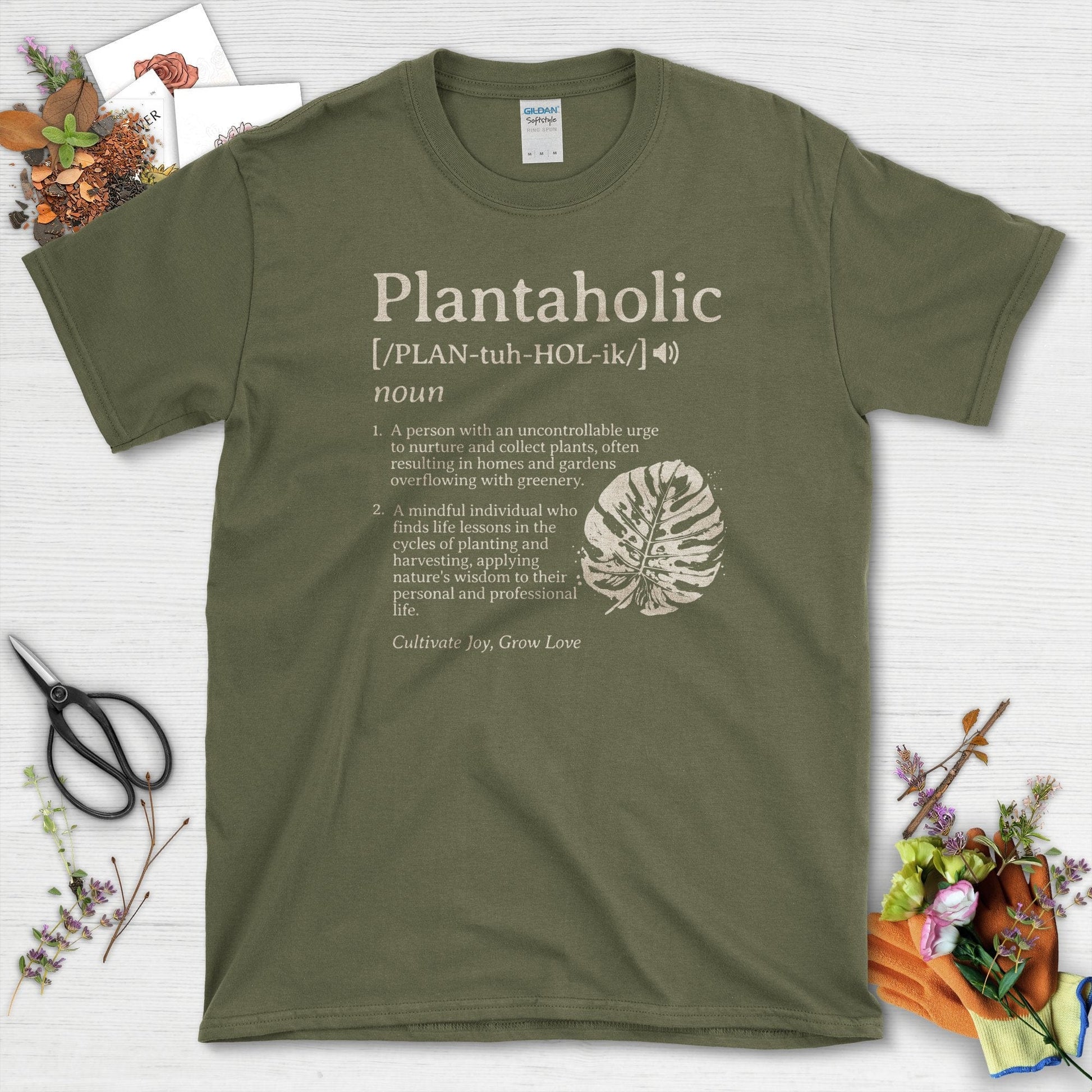 Plantaholic Definition T-Shirt Military Green / S T-Shirt