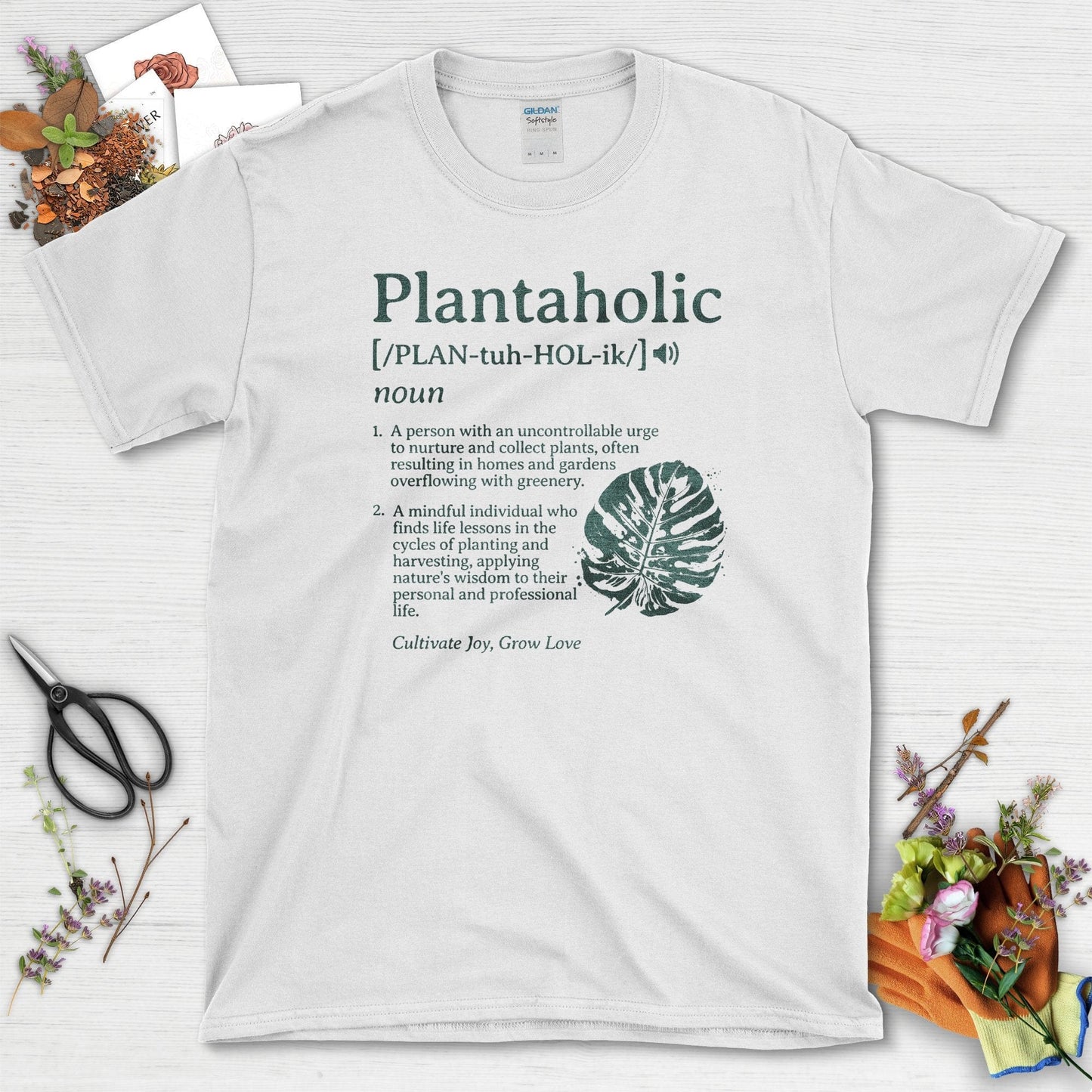 Plantaholic Definition T-Shirt White / S T-Shirt