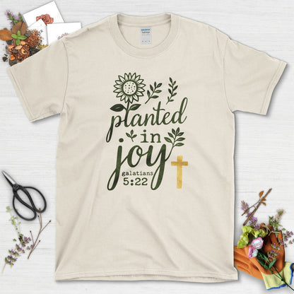 Planted in Joy T-Shirt Essential Tees / S / Natural Physical Item