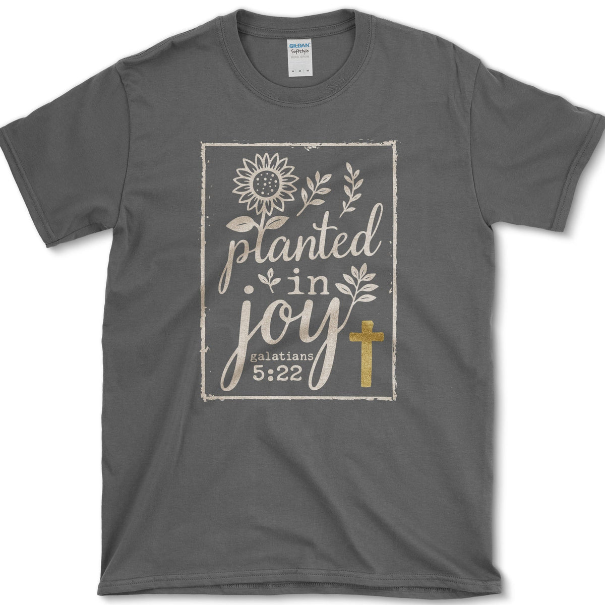 Planted In Joy T-Shirt S / Dark Heather Essential Tees