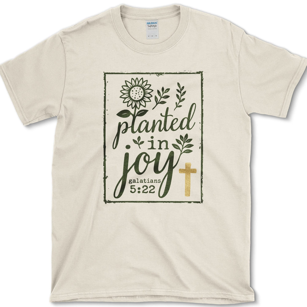 Planted In Joy T-Shirt S / Natural Essential Tees