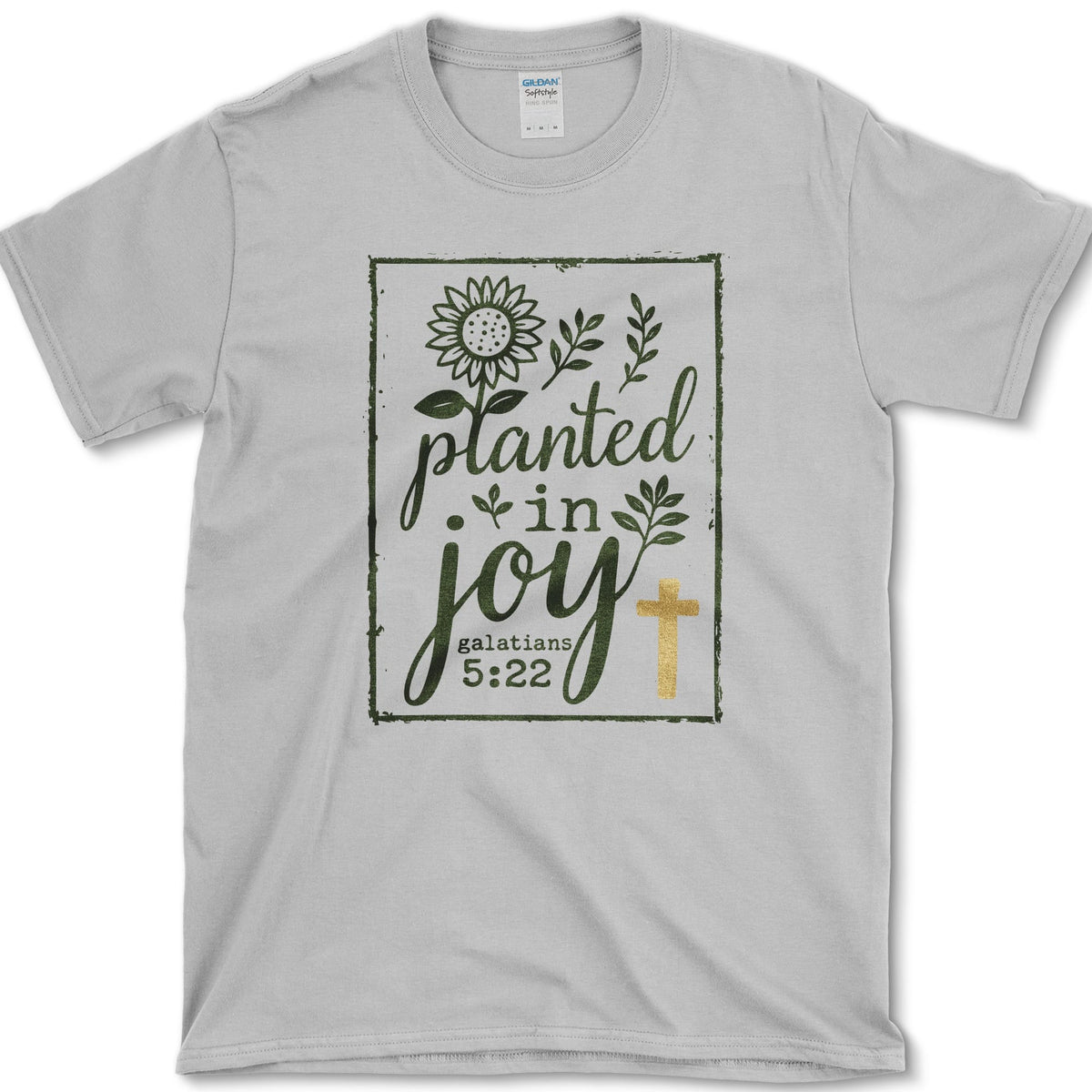 Planted In Joy T-Shirt S / Sport Grey Essential Tees