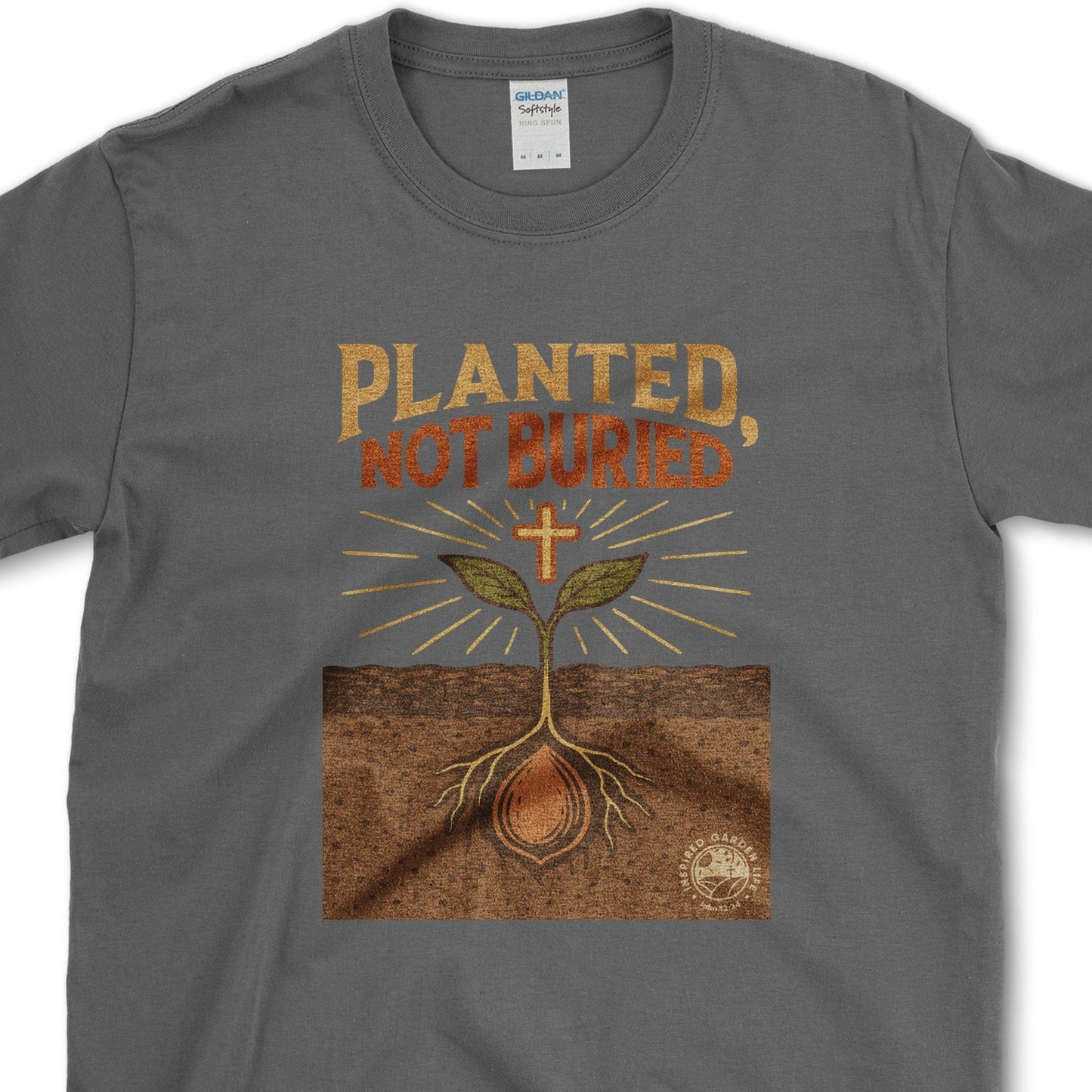 Planted Not Buried T-Shirt Essential Tees / S / Dark Heather Physical Item