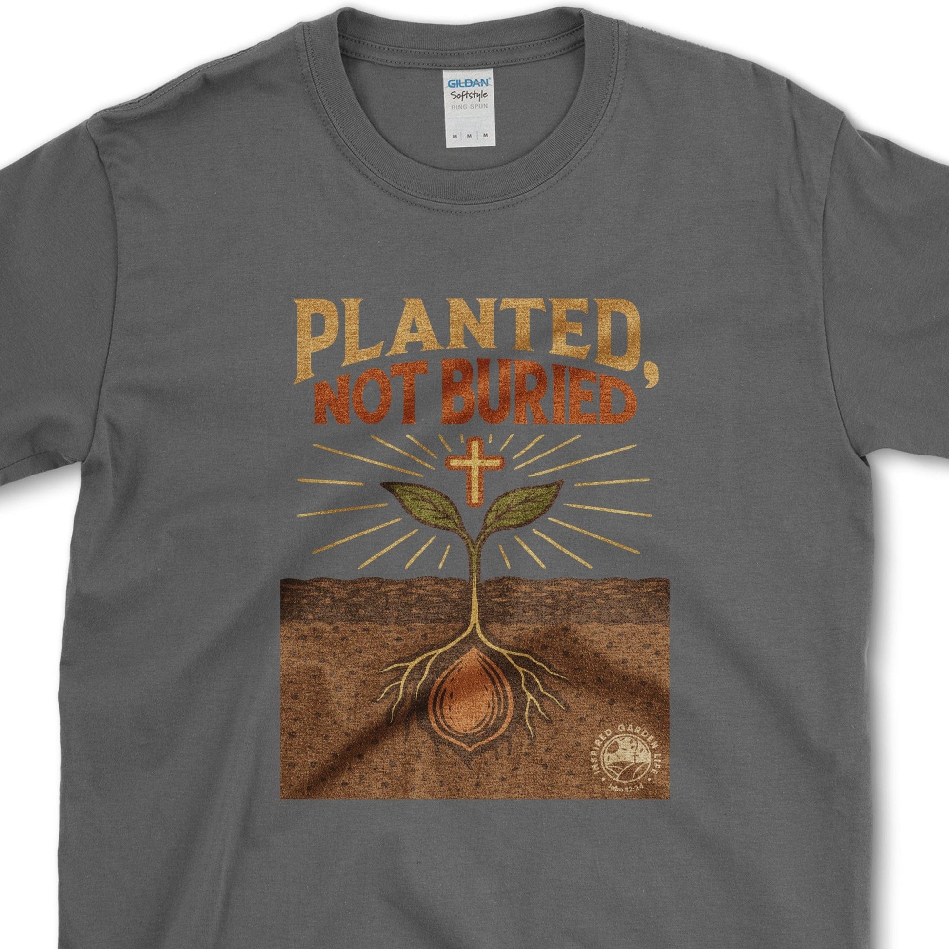 Planted Not Buried T-Shirt Essential Tees / S / Dark Heather Physical Item