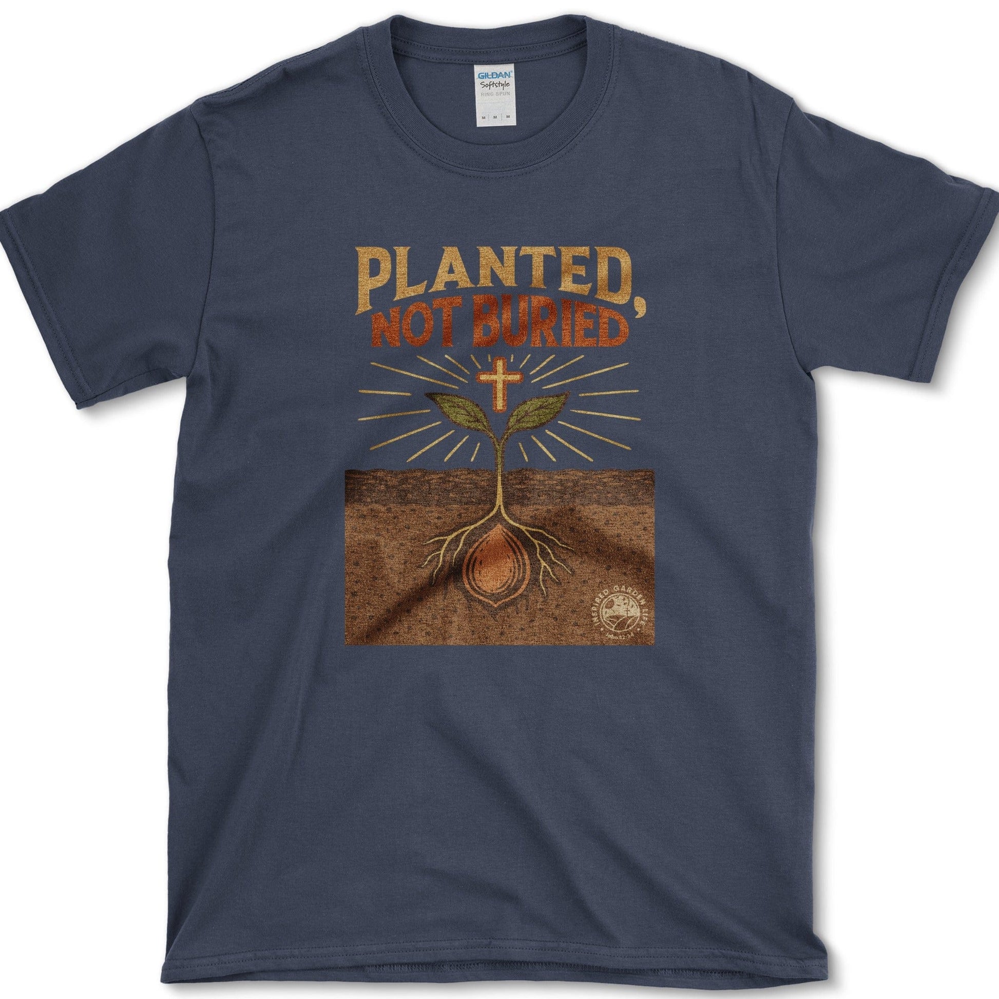 Planted Not Buried T-Shirt Essential Tees / S / Navy Physical Item