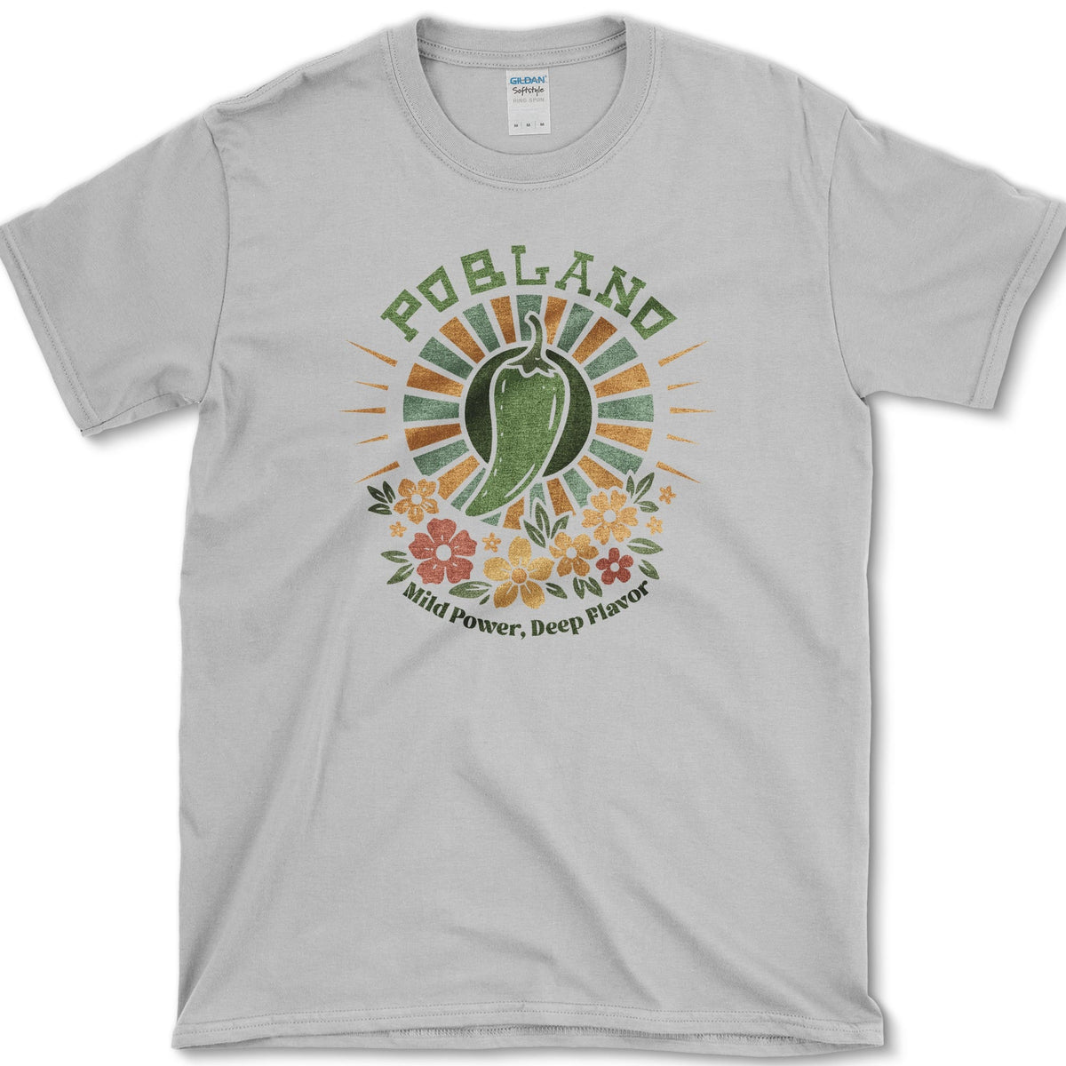 Poblano Pepper Garden Power T-Shirt Sport Grey / S Essential Tees