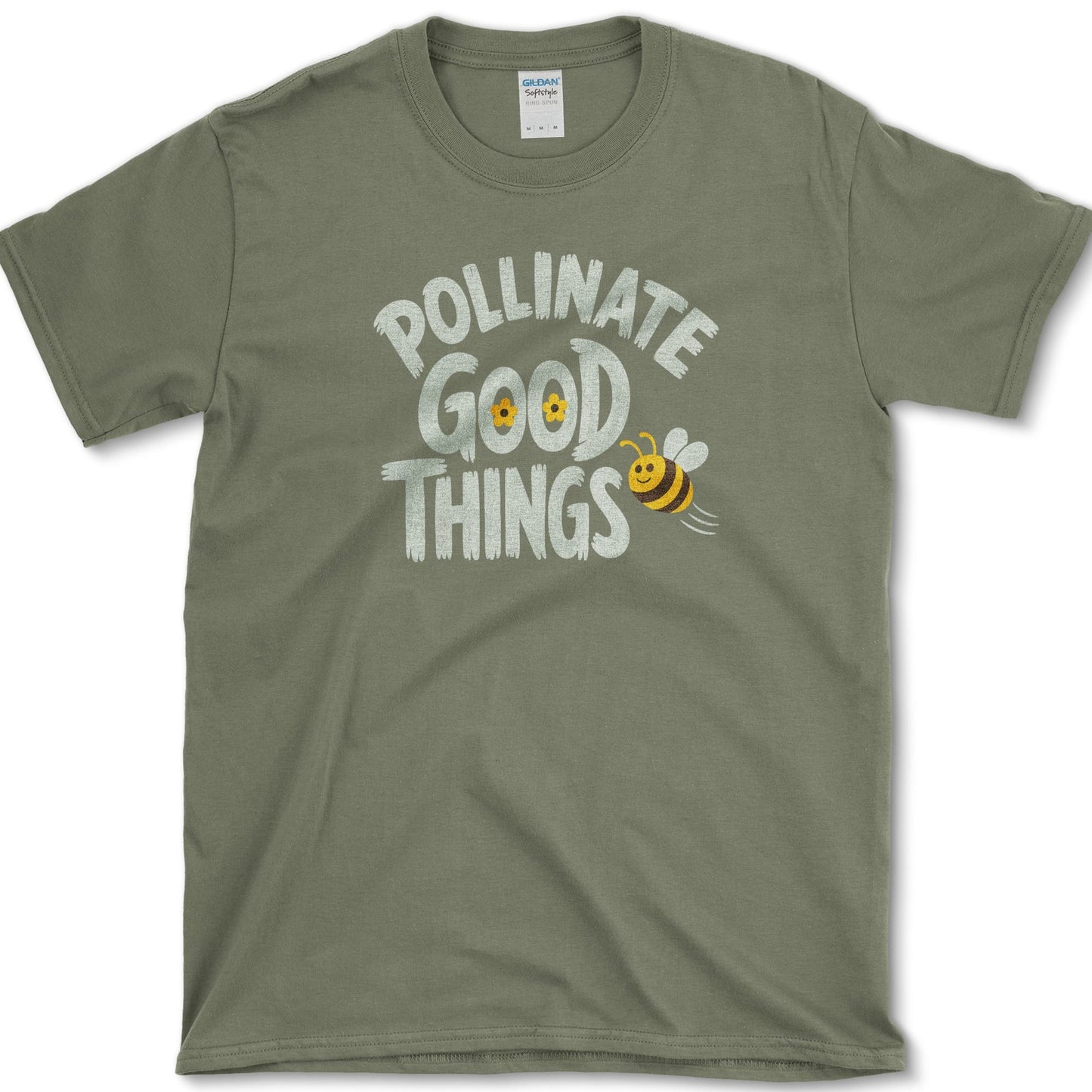 Pollinate Good Things T-Shirt S / Military Green Essential Tees