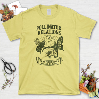 Pollinator Relations Cross-Pollinating T-Shirt Cornsilk / S Physical Item