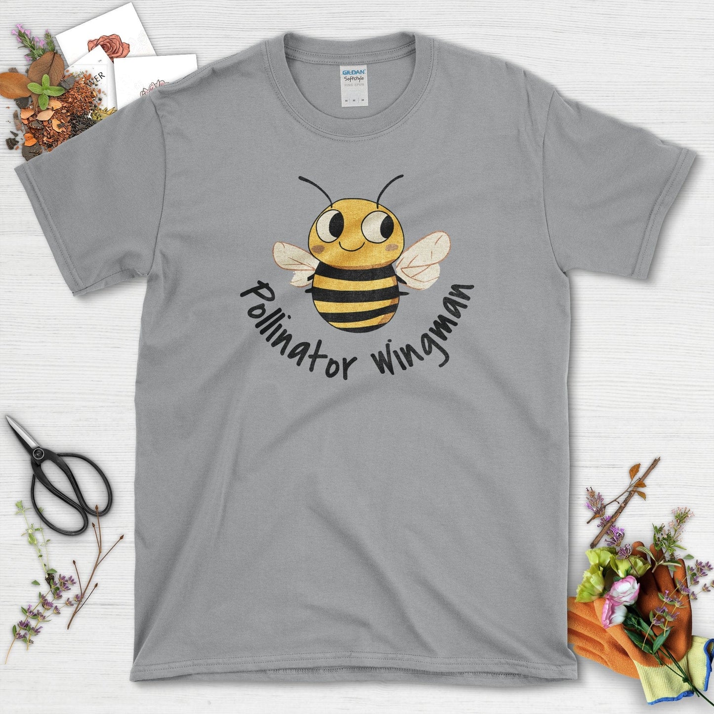 Pollinator Wingman Garden Inspired Eco-Friendly T-Shirts Sport Grey / S T-Shirt