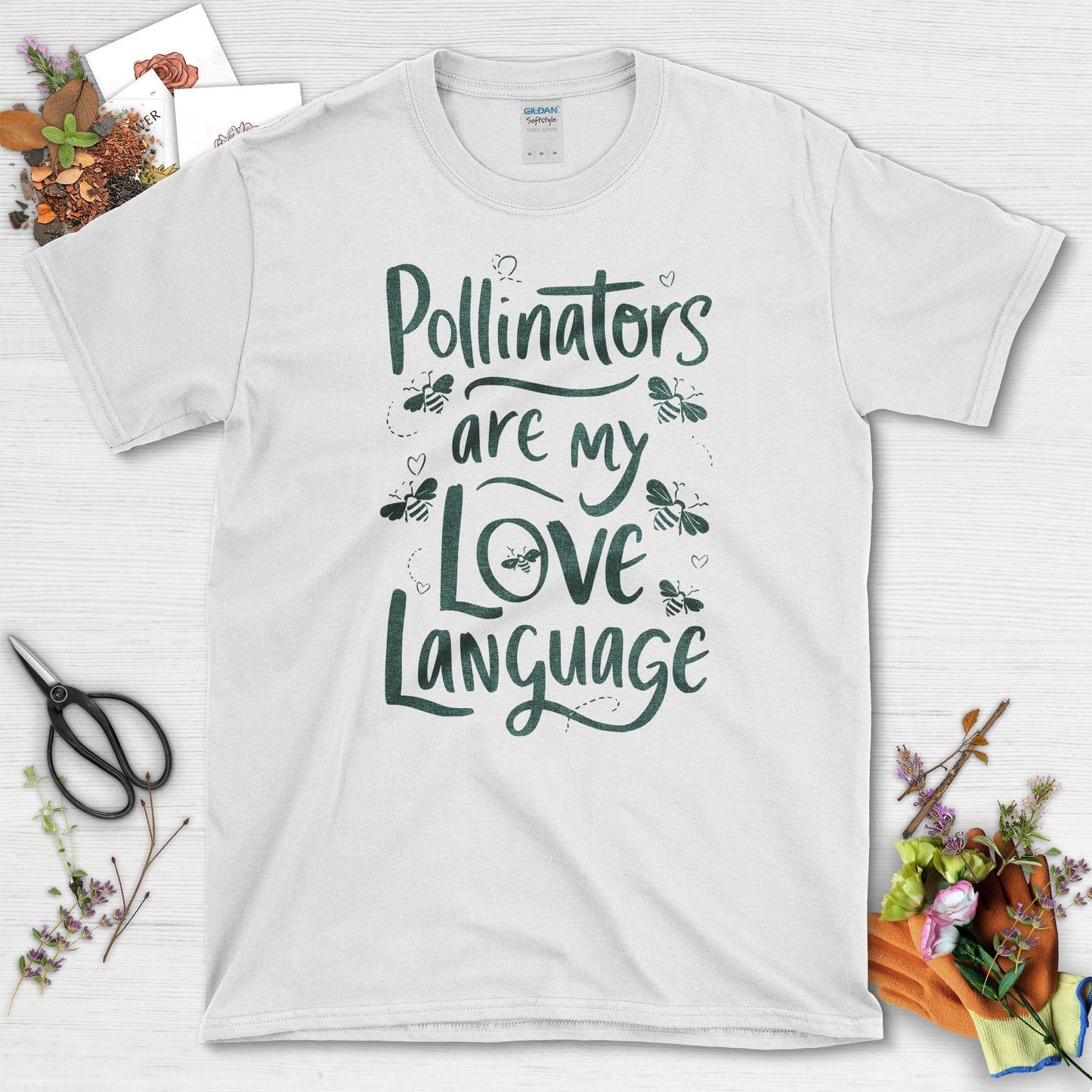 Pollinators Are My Love Language Garden T-Shirts White / S T-Shirt