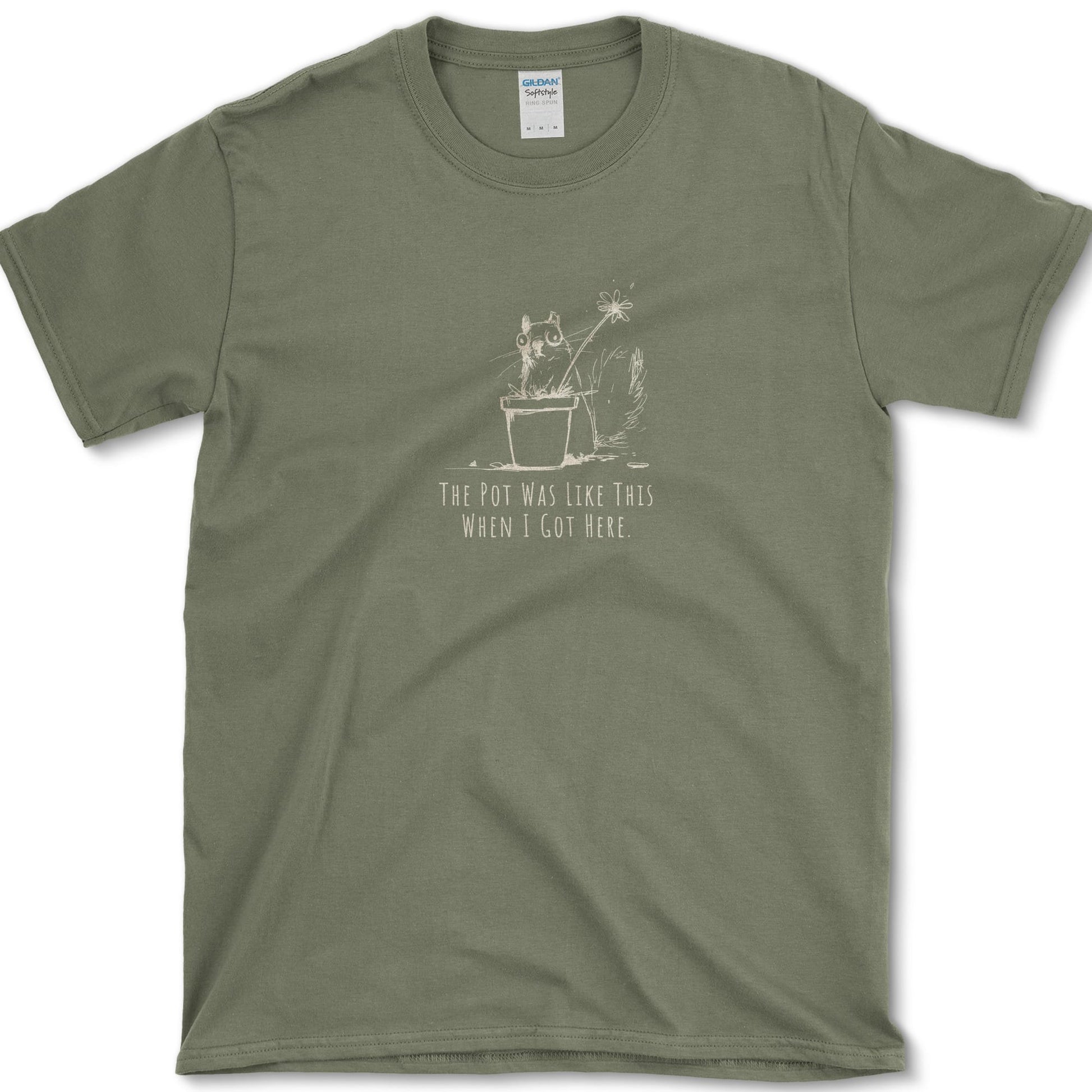 Pot Was Like This T-Shirt Military Green / S Essential Tees