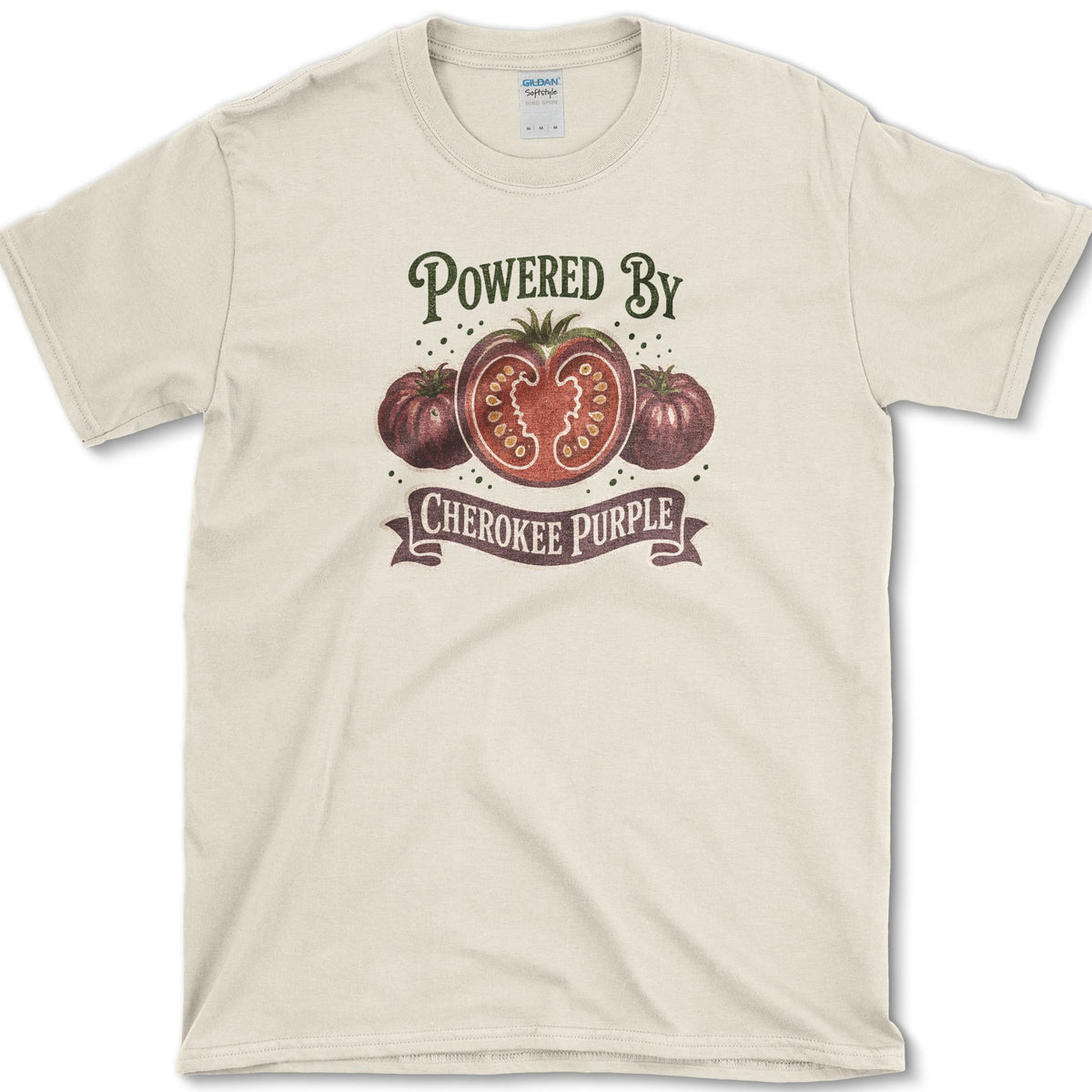 Powered By Cherokee Purple T-Shirt S / Natural Essential Tees