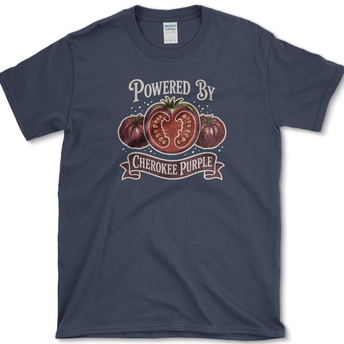Powered By Cherokee Purple T-Shirt S / Navy Essential Tees
