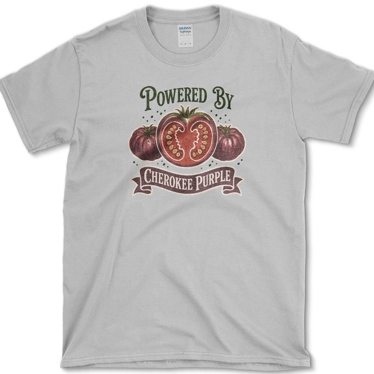 Powered By Cherokee Purple T-Shirt S / Sport Grey Essential Tees