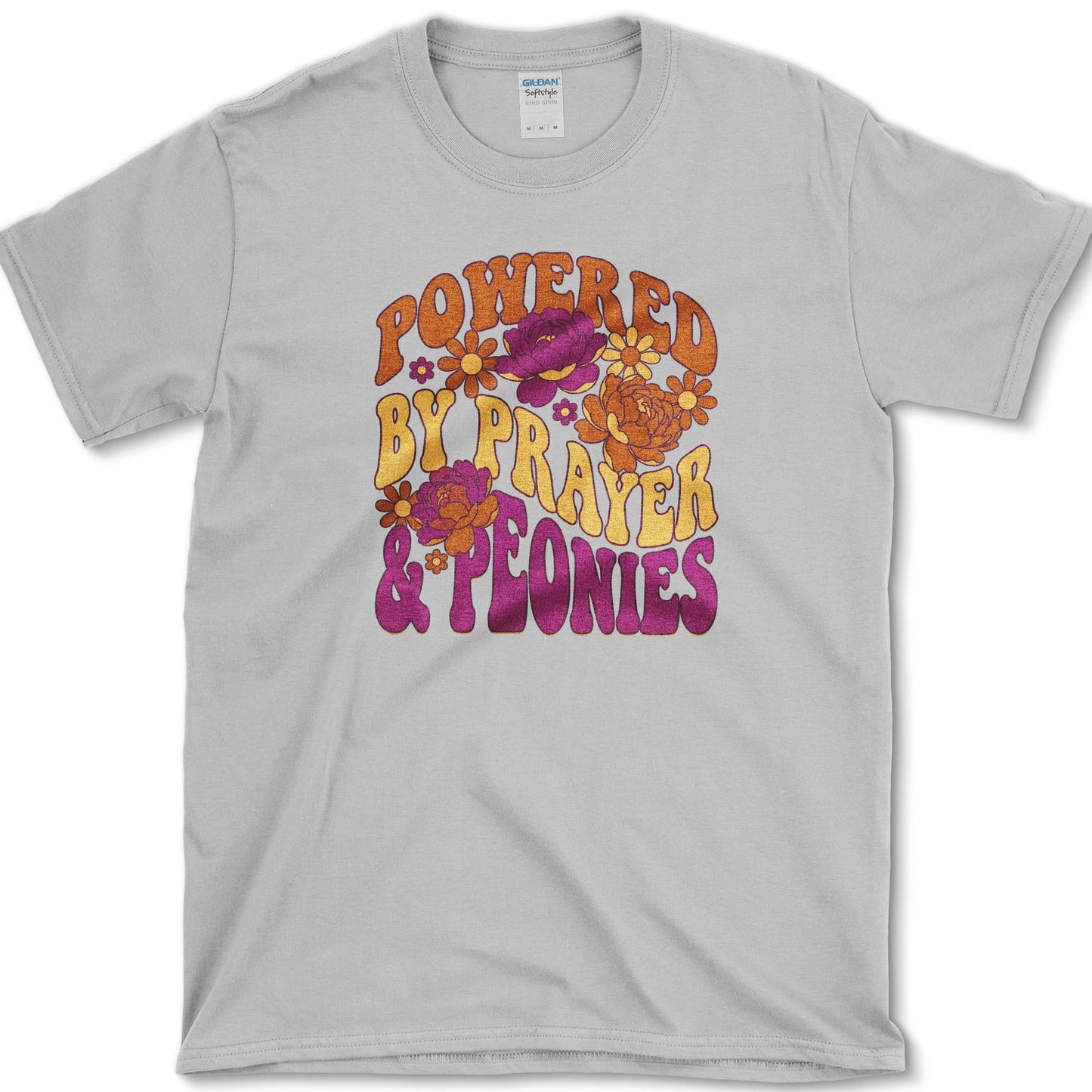 Prayer And Peonies T-Shirt Sport Grey / S Essential Tees