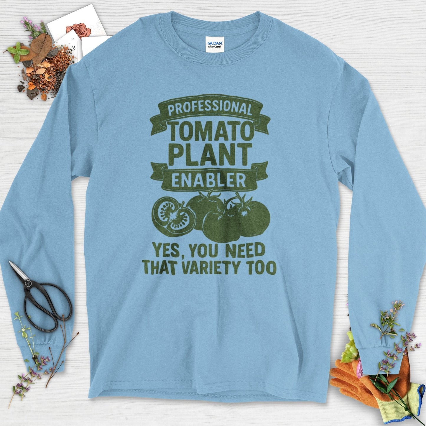 Professional Tomato Plant Enabler Long Sleeve Light Blue / S Physical Item