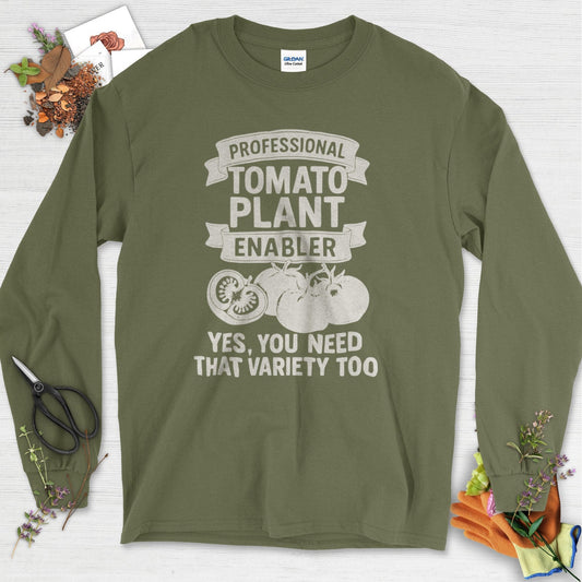 Professional Tomato Plant Enabler Long Sleeve Military Green / S Physical Item