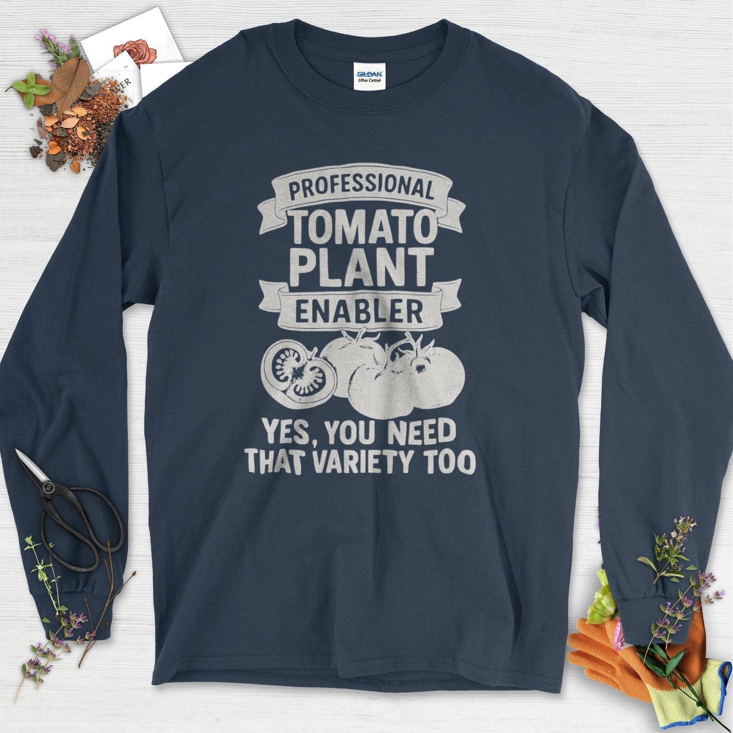 Professional Tomato Plant Enabler Long Sleeve Navy / S Physical Item