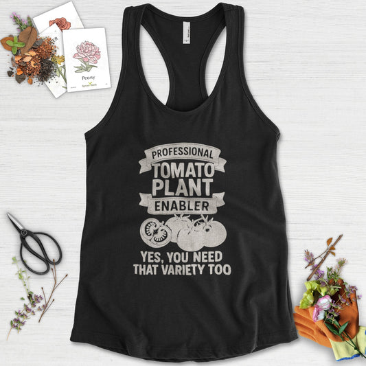Professional Tomato Plant Enabler Racerback Racerback / XS / Black Physical Item