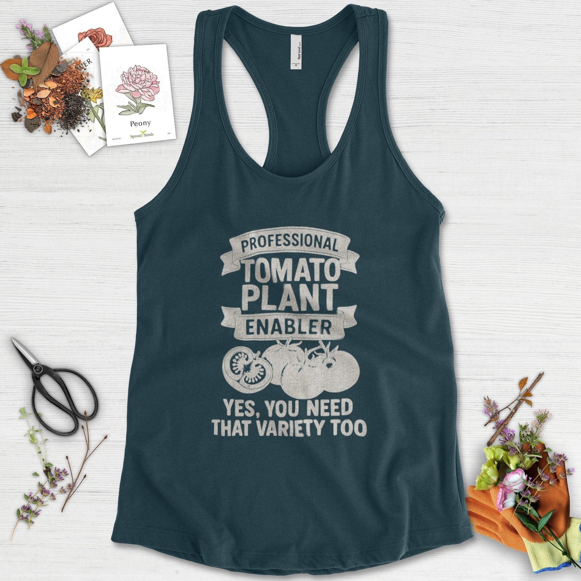 Professional Tomato Plant Enabler Racerback Racerback / XS / Midnight Navy Physical Item