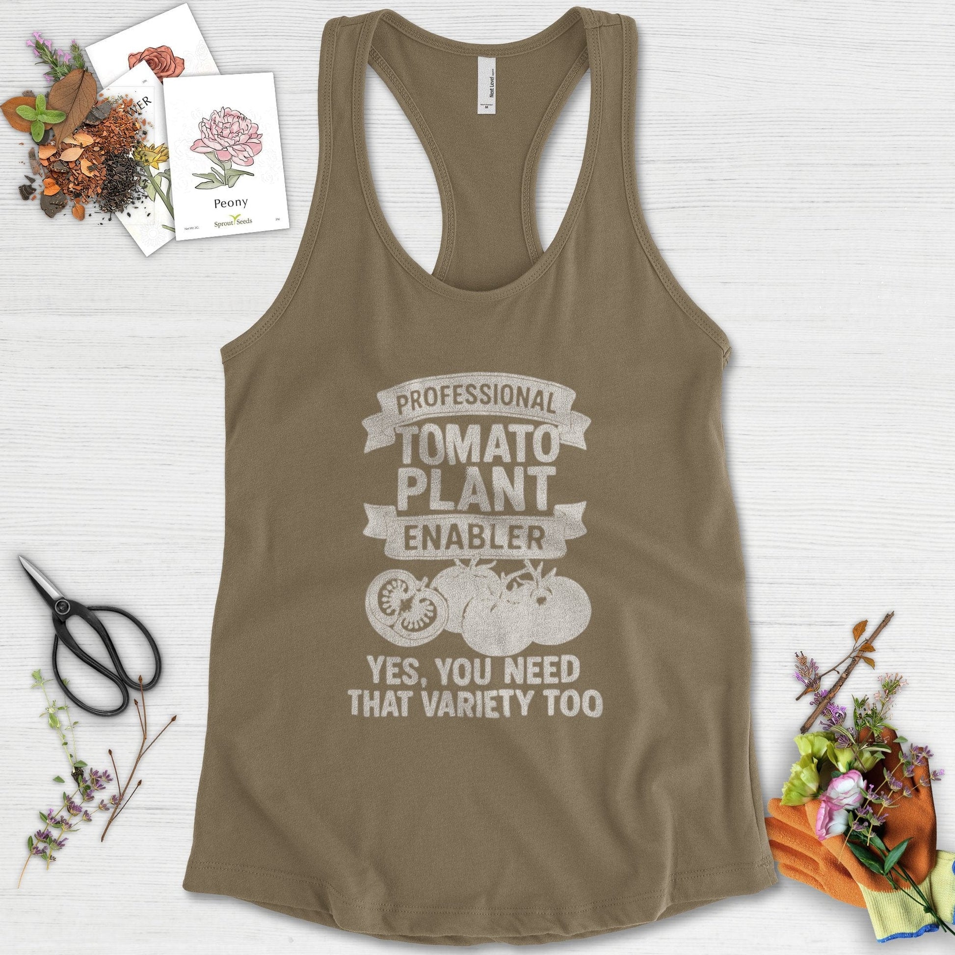 Professional Tomato Plant Enabler Racerback Racerback / XS / Military Green Physical Item