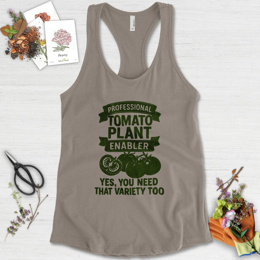 Professional Tomato Plant Enabler Racerback Racerback / XS / Warm Grey Physical Item