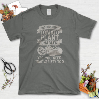 Professional Tomato Plant Enabler T-Shirt Charcoal / S Physical Item