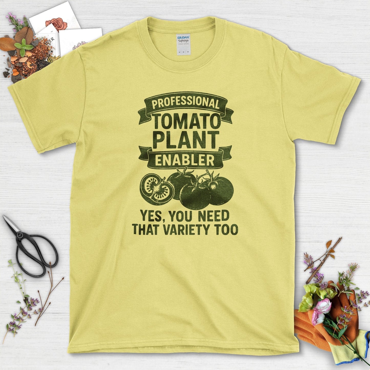 Professional Tomato Plant Enabler T-Shirt Cornsilk / S Physical Item