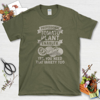 Professional Tomato Plant Enabler T-Shirt Military Green / S Physical Item