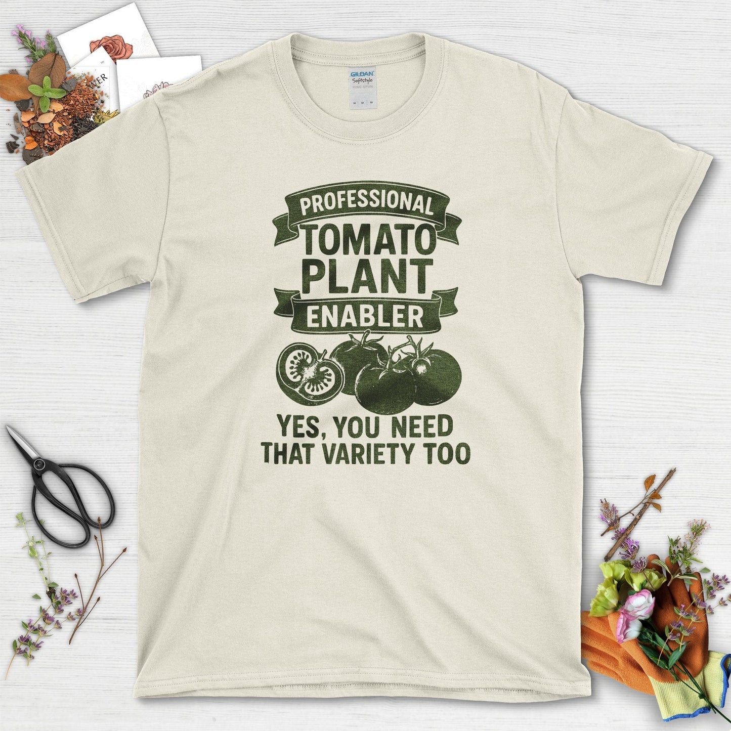 Professional Tomato Plant Enabler T-Shirt Natural / S Physical Item