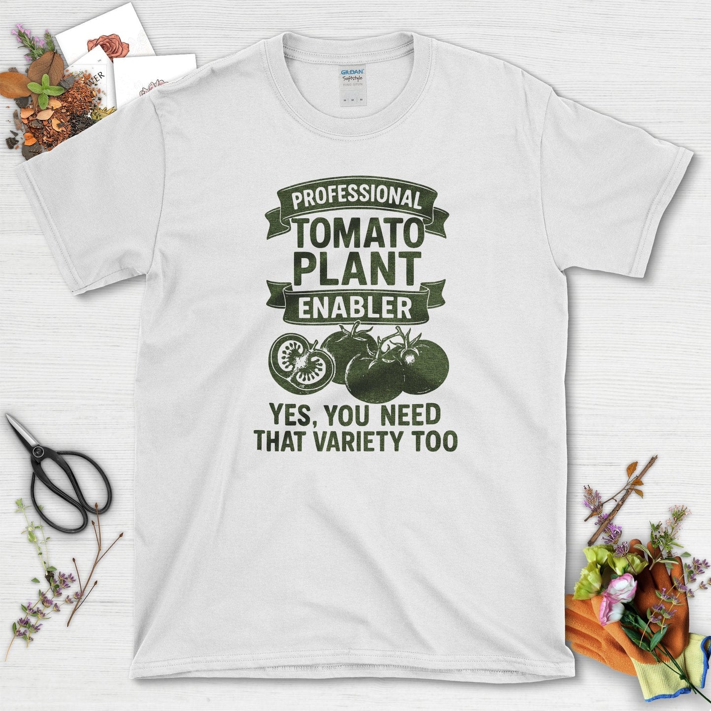 Professional Tomato Plant Enabler T-Shirt White / S Physical Item