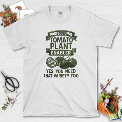 Professional Tomato Plant Enabler T-Shirt White / S Physical Item