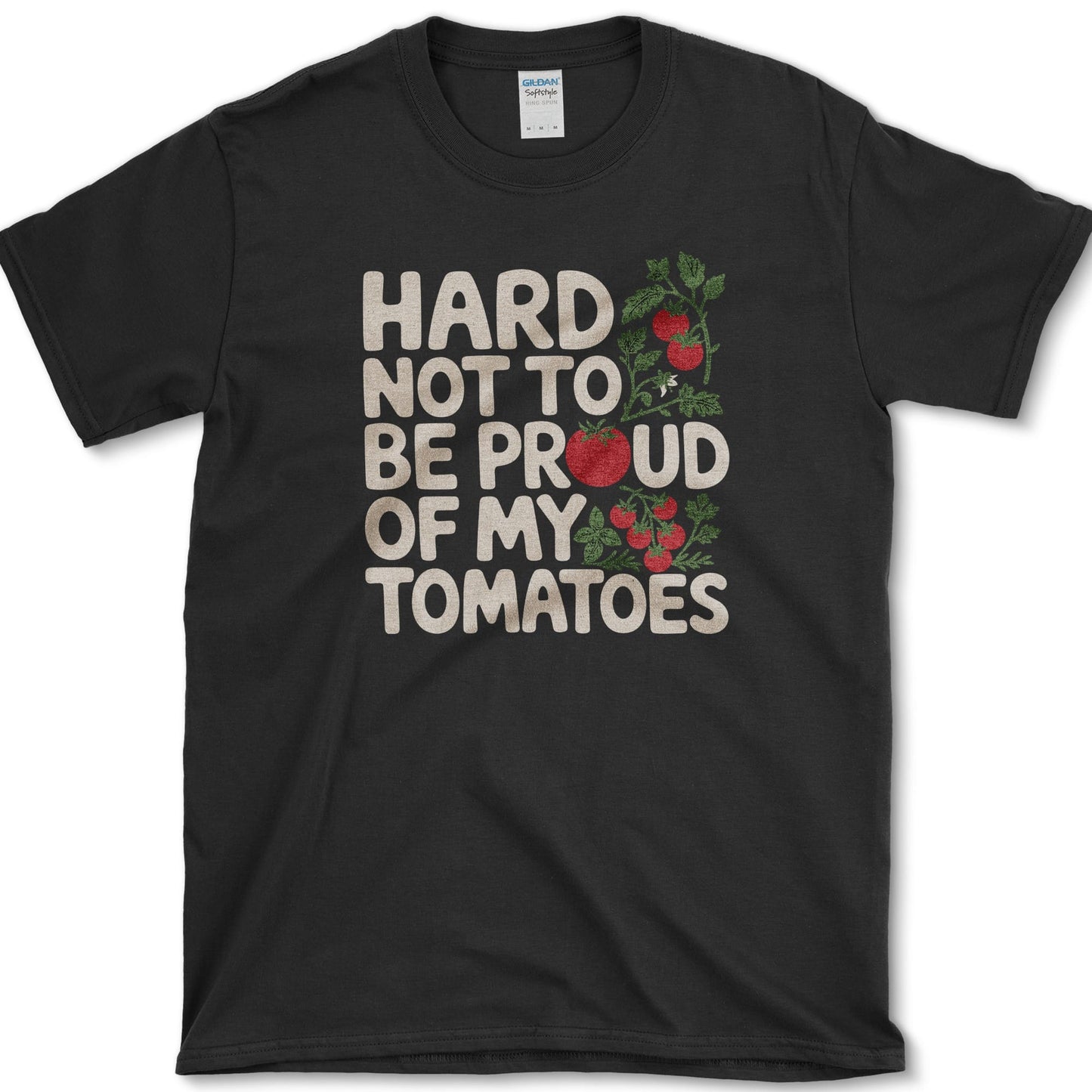 Proud of My Tomatoes T-Shirt S / Black Essential Tees