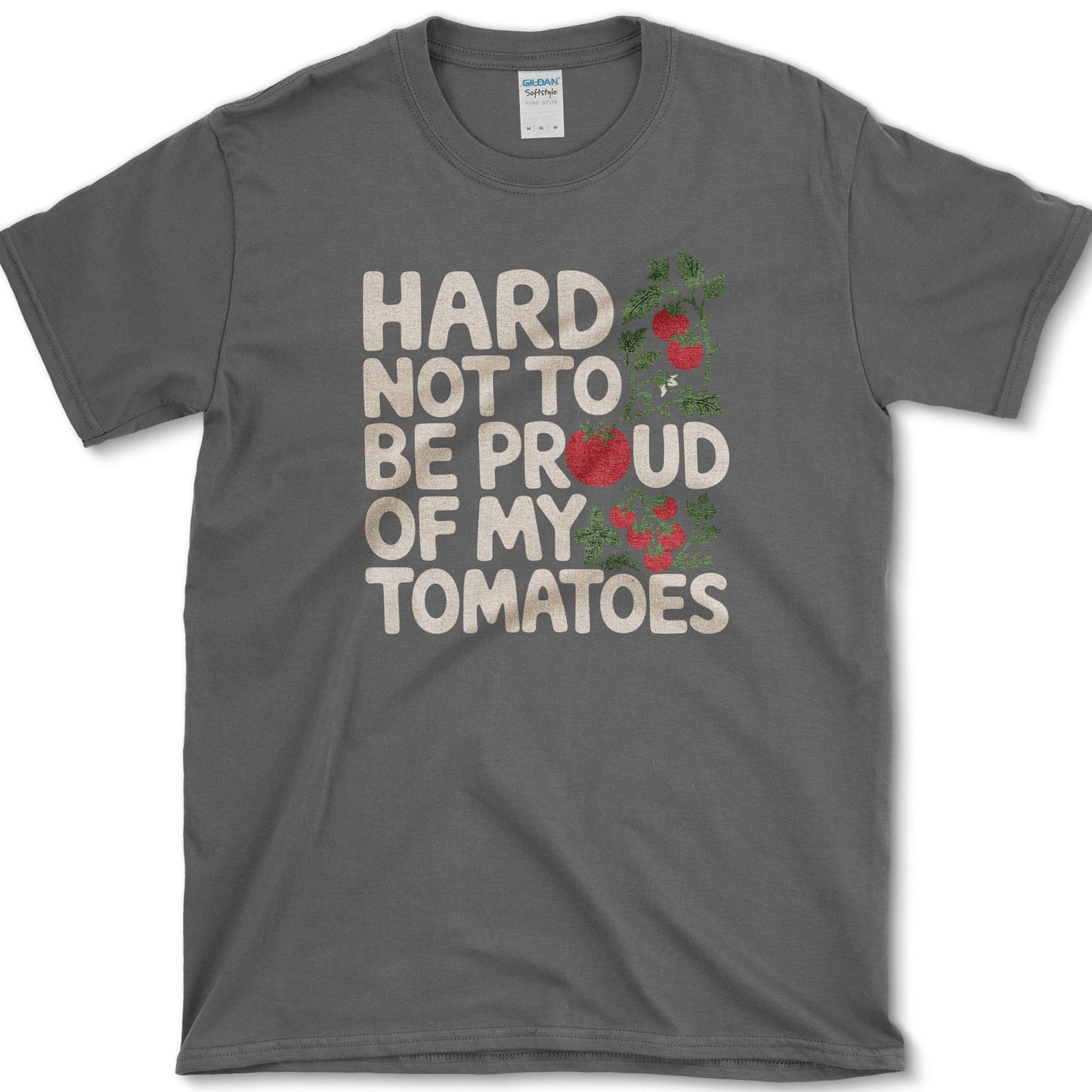 Proud of My Tomatoes T-Shirt S / Dark Heather Essential Tees