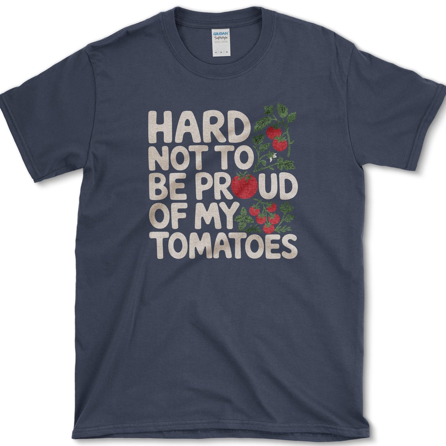Proud of My Tomatoes T-Shirt S / Navy Essential Tees