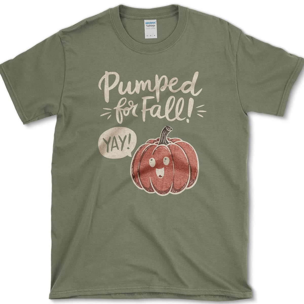 Pumped For Fall T-Shirt Military Green / S Essential Tees